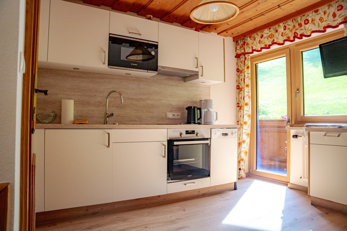 Wohnküche mit Sitzecke Appartement 2
